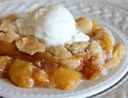 peach cobbler